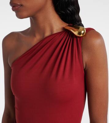Gathered one-shoulder swimsuit | Bottega Veneta