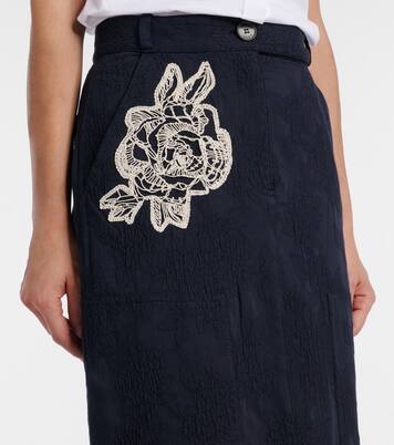 Midirock aus Jacquard  | Erdem