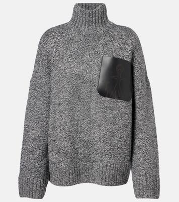 Jersey de cuello alto en mezcla de lana y alpaca | JW Anderson