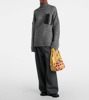 Jersey de cuello alto en mezcla de lana y alpaca | JW Anderson