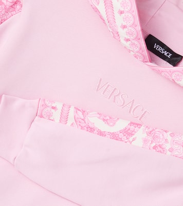 Felpa Barocco in cotone con cappuccio | Versace Kids