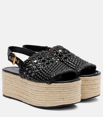 Sandali espadrillas in pelle intrecciata | Farm Rio