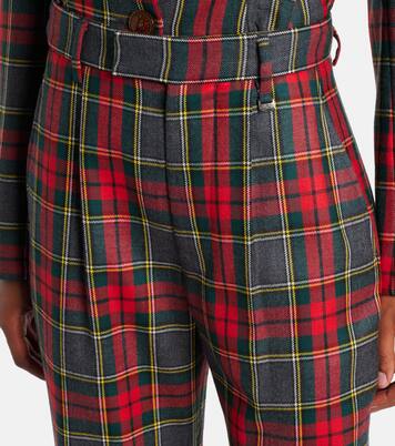 Pantalones anchos Ray de lana virgen a cuadros | Vivienne Westwood