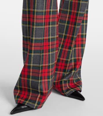 Pantalones anchos Ray de lana virgen a cuadros | Vivienne Westwood