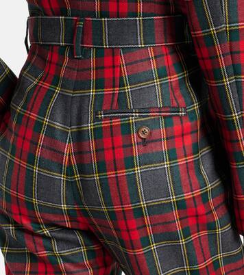 Pantalones anchos Ray de lana virgen a cuadros | Vivienne Westwood