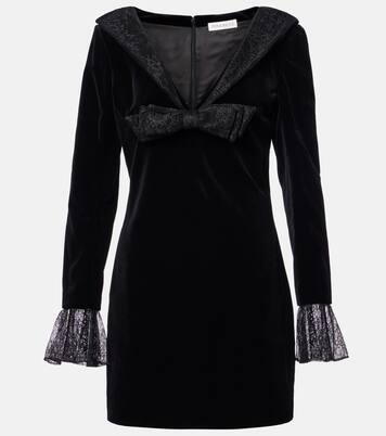 Robe en velours de coton et dentelle | Nina Ricci