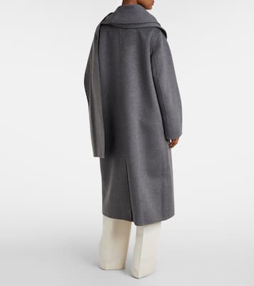 Scarf-detail wool and cashmere coat | Róhe