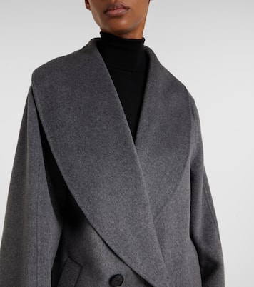 Scarf-detail wool and cashmere coat | Róhe