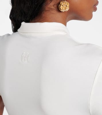 Crochet-trimmed cotton-blend bodysuit | Magda Butrym