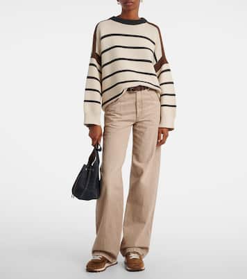 Sneakers Runner Monili in suede e canvas | Brunello Cucinelli