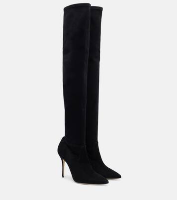 Pascalarehi 105 suede over-the-knee boots | Manolo Blahnik