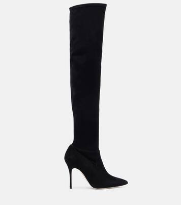 Pascalarehi 105 suede over-the-knee boots | Manolo Blahnik