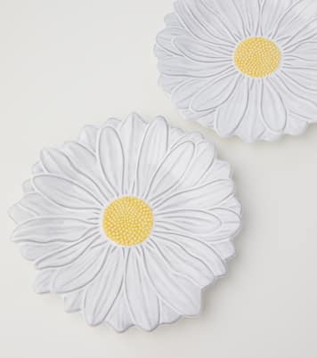 Set Maria Flor Daisy aus vier Desserttellern | Bordallo Pinheiro