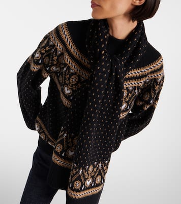 Lucerne Fair Isle cashmere scarf | Khaite