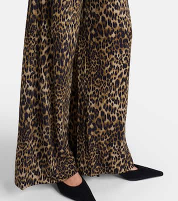 Adriel leopard-print wide-leg pants | Nili Lotan