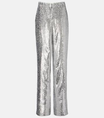 Fil coupé lamé wide-leg pants | Stella McCartney