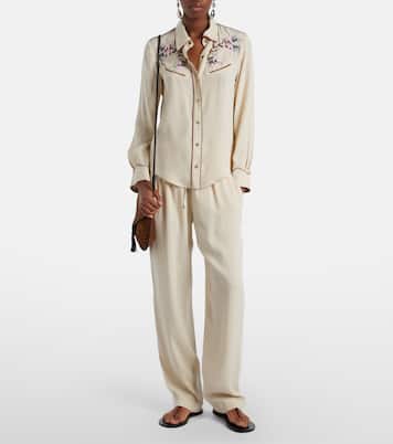 Yzea beaded cady shirt | Isabel Marant