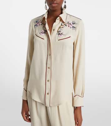 Yzea beaded cady shirt | Isabel Marant