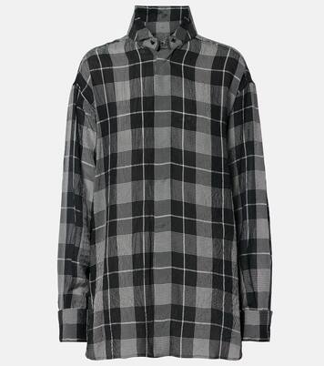 Checked twill shirt | Phoebe Philo