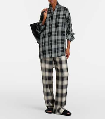 Checked twill shirt | Phoebe Philo