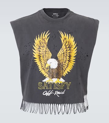 Cropped-Top MothTech™ aus Baumwoll-Jersey | Satisfy