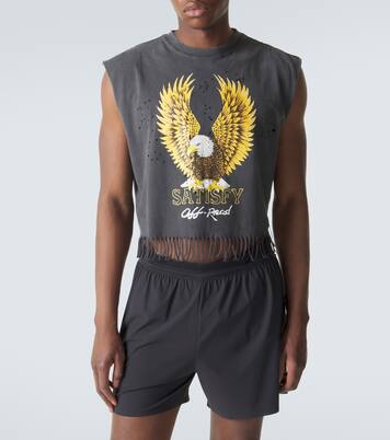 Cropped-Top MothTech™ aus Baumwoll-Jersey | Satisfy