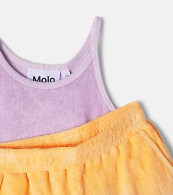 Set de top y shorts de rizo de algodón | Molo