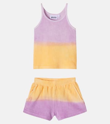 Set de top y shorts de rizo de algodón | Molo