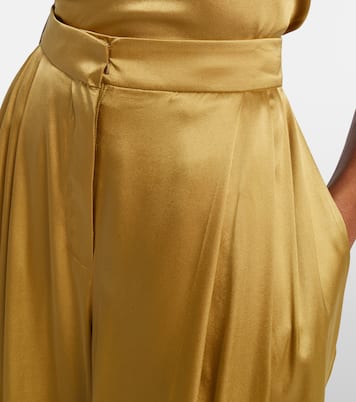 Silk-blend satin wide-leg pants | Nina Ricci