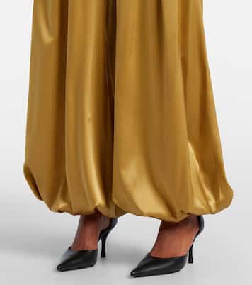 Silk-blend satin wide-leg pants | Nina Ricci