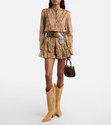 Westernstiefel Dakota aus Veloursleder | Paris Texas