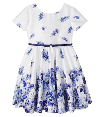 Robe en crêpe à fleurs | Monnalisa