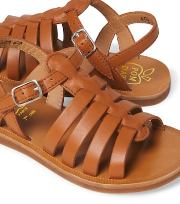 Plagette Strap leather sandals | Pom d'Api