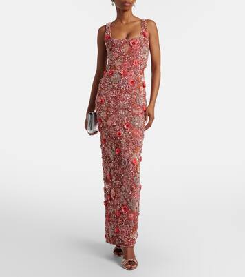 Francesca embellished floral gown | Rachel Gilbert