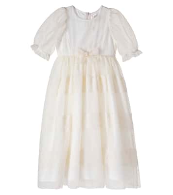 Bow-detail tulle dress | Petite Amalie  