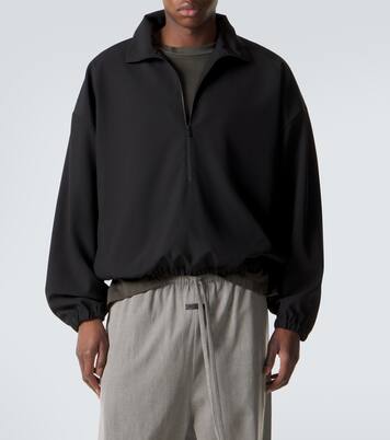 Chaqueta de lana virgen con cremallera parcial | Fear of God