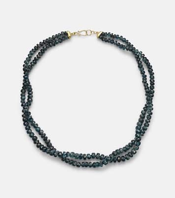 Beaded necklace with kyanites | Ileana Makri