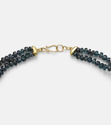Beaded necklace with kyanites | Ileana Makri
