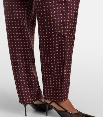 Printed silk satin pajama pants | Saint Laurent