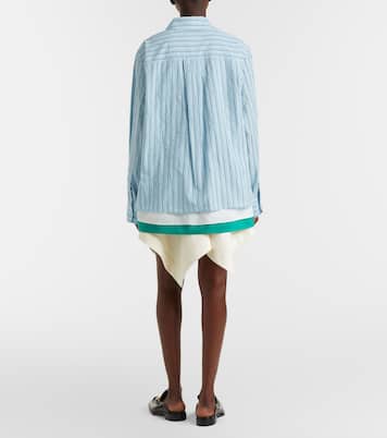 Cotton and silk gabardine miniskirt | Loewe