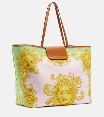 Large printed canvas tote bag | Versace