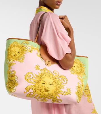 Large printed canvas tote bag | Versace