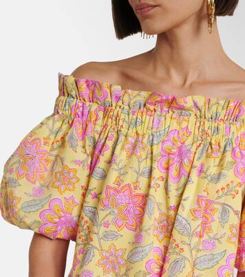 Vestido corto de algodón floral | Juliet Dunn