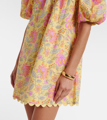 Vestido corto de algodón floral | Juliet Dunn