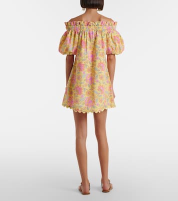 Vestido corto de algodón floral | Juliet Dunn