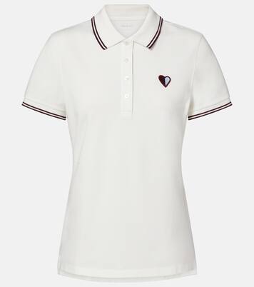 Cotton-blend piqué polo shirt | Tory Burch