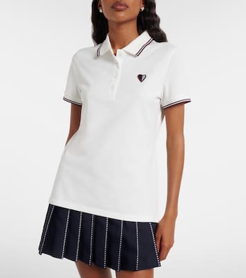 Cotton-blend piqué polo shirt | Tory Burch
