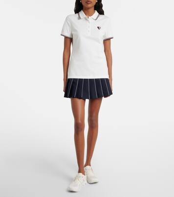 Cotton-blend piqué polo shirt | Tory Burch