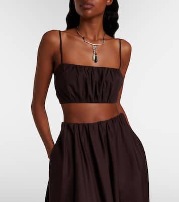 Fiore cotton crop top | Staud