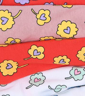 Set of 7 printed cotton vests | Stella McCartney Kids